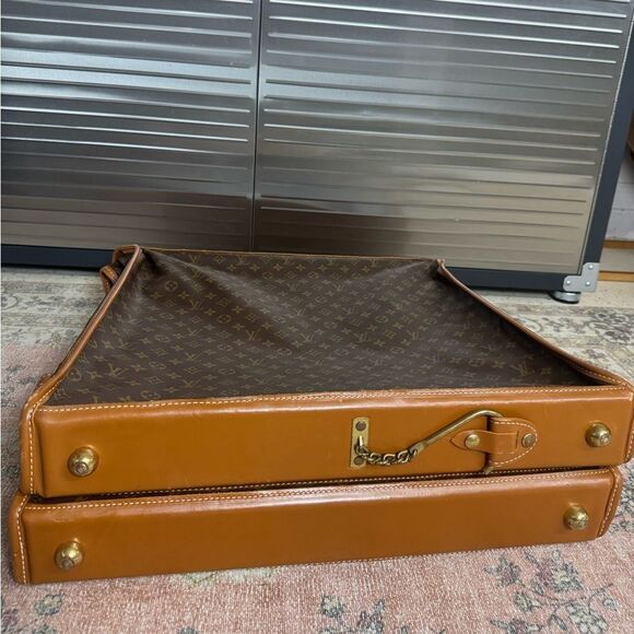 Louis Vuitton Vintage 80s/90s Monogram Garment Brown Luggage Bag - Picture 8 of 16
